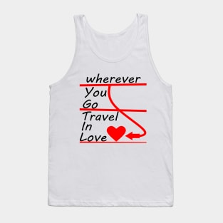 Travel Around The World In Love Tank Top